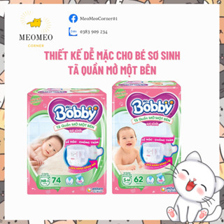 Tã bỉm quần Mở Một Bên Bobby thiết kế dễ mặc cho bé sơ sinh