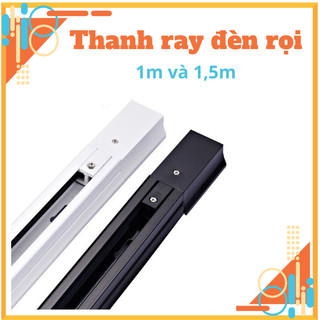 Thanh ray đèn rọi 1m Và 1,5m,đèn rọi ray gắn được 3-6 Đèn ray gắn đèn trang trí cửa hàng/quán