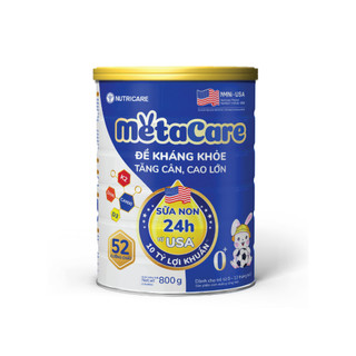 Sữa bột nutricare metacare xanh 0+ lon 800g