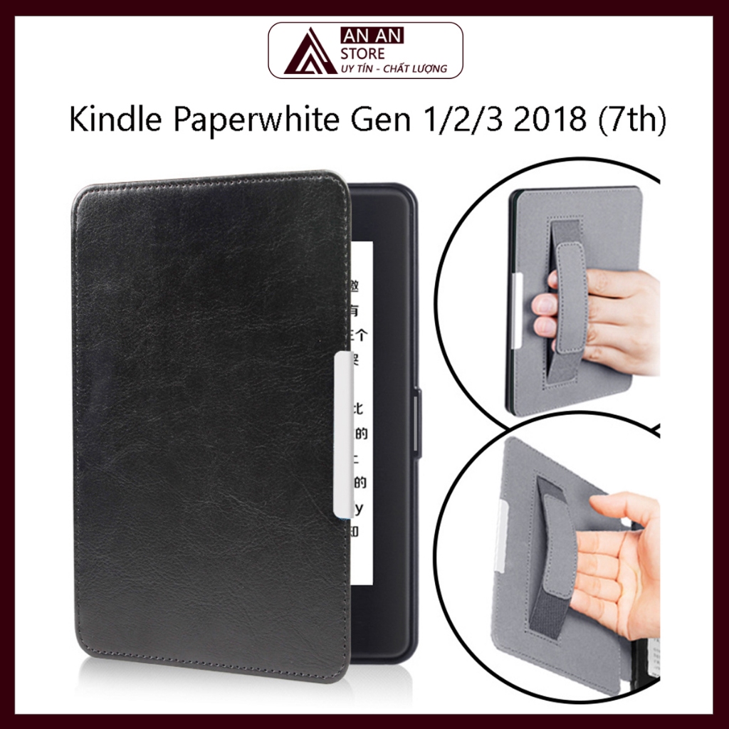 Bao Da Kindle Paperwhite Gen 1 / Gen 2 / Gen 3 2018 (7th) Da Có Quai Cầm Cho Máy Đọc Sách