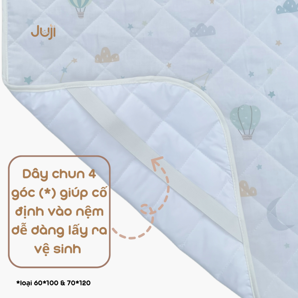 Topper Cũi Lót Nệm Ga Cũi Cho Bé Đi Học, Lụa Modal Hàn Quốc,Đi Chơi, Đi Mẫu Giáo Nhà Trẻ Mát, Thảm Chơi Cho Bé