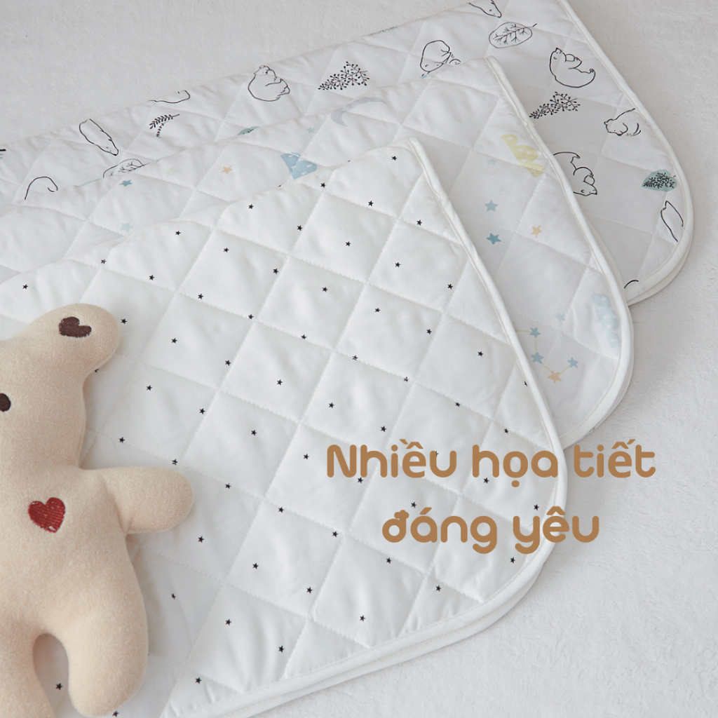 Topper Cũi Lót Nệm Ga Cũi Cho Bé Đi Học, Lụa Modal Hàn Quốc,Đi Chơi, Đi Mẫu Giáo Nhà Trẻ Mát, Thảm Chơi Cho Bé