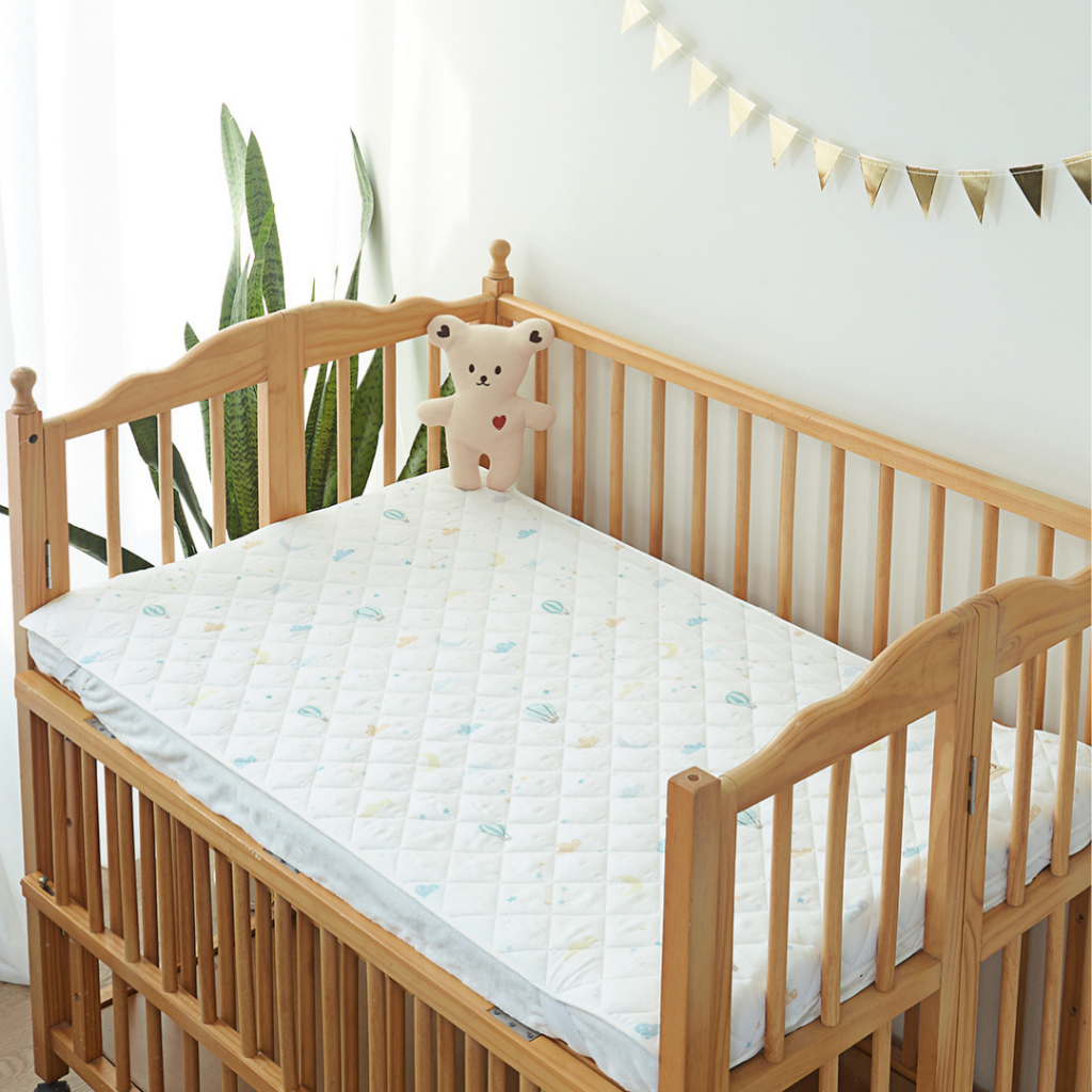 Topper Cũi Lót Nệm Ga Cũi Cho Bé Đi Học, Lụa Modal Hàn Quốc,Đi Chơi, Đi Mẫu Giáo Nhà Trẻ Mát, Thảm Chơi Cho Bé