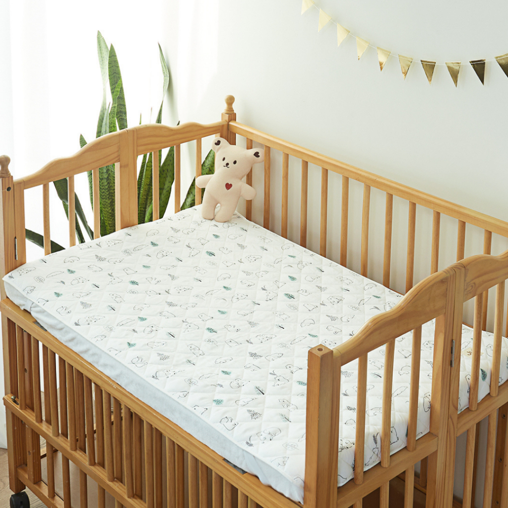 Topper Cũi Lót Nệm Ga Cũi Cho Bé Đi Học, Lụa Modal Hàn Quốc,Đi Chơi, Đi Mẫu Giáo Nhà Trẻ Mát, Thảm Chơi Cho Bé