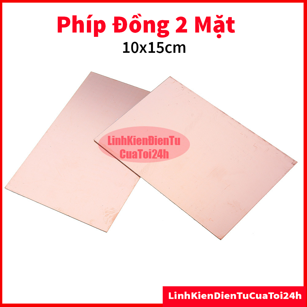 Phíp đồng 2 Mặt 10x15 cm dày 1,6mm ( chỉ gửi đơn từ 20k)