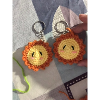 Móc Khoá Len Mặt Trời  - Hàng Handmade