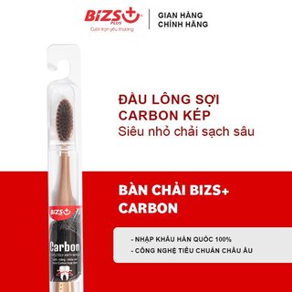 Bàn Chải Đánh Răng Bizs+ Carbon Nhỏ Gọn, Lông Siêu Mềm Mảnh, Siêu Diệt Khuẩn BCCB.