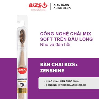 Bàn Chải Đánh Răng Bizs+ Zen Shine Lông Chải Than Hoạt Tính, Kháng Khuẩn Siêu Mềm Mảnh, Làm Sạch Hiệu Quả