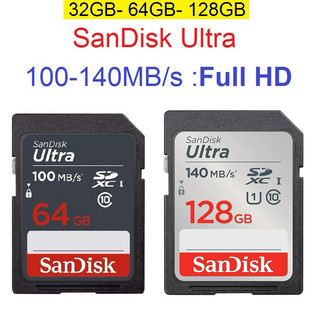 Thẻ nhớ SD 32GB/ 64GB/ 128GB Sandisk 100MB/s và 120MB/s -140MB/s