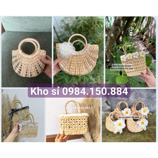 Kho bán sỉ túi lục bình size mini vintage chụp ảnh cho bé và mẹ