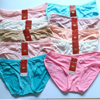 Combo 10 Quần lót nữ 48 đến 62 ký Thun LẠNH  (CÓ HOA VĂN ĐÚT) Vòng Eo 85cm ( Giá rẻ)