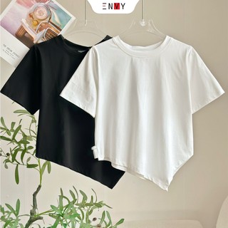 Áo thun croptop nữ vạt chéo dễ thương envy at162