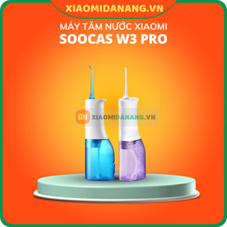 [Sẵn 2 màu xanh và tím] Máy tăm nước vệ sinh răng miệng xiaomi soocas W3 PRO