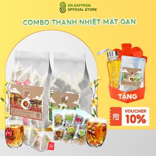 Set 60 gói trà cà gai leo với trà gạo lứt Mộc Hương Sơn giúp mát gan, thanh nhiệt cơ thể