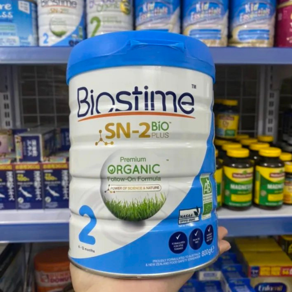 Sữa Tăng Khả Năng Hấp Thu Cho Bé Biostime SN-2 Bio Plus Organic - Sữa bò Organic Giúp Bé Phát Triển Toàn Diện