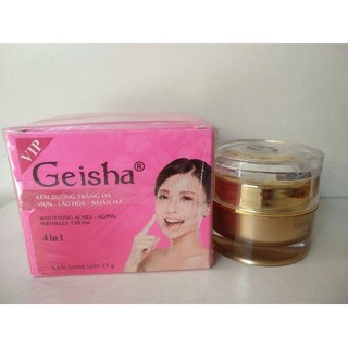 Kem Geisha dưỡng trắng da chống nắng mụn mờ thâm ngừa lão hóa 15g