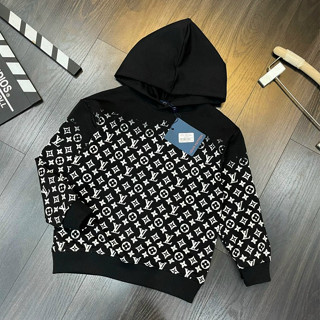 Áo Nỉ Có Mũ Cho Bé Trai Bé Gái Áo Nỉ Hoodie Dài Tay Dành Cho Bé Trai Phối Hoạ Tiết Màu Đen Trắng