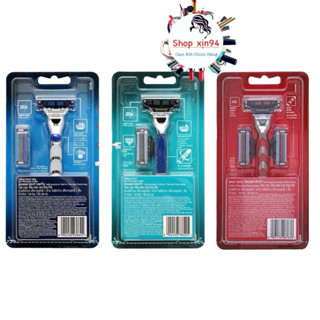   Chính Hãng 100% Dao Cạo Râu Gillette Mach3 Classic  1 Cán Dao + 2 Lưỡi Dao  - Mach 3 Basic cao cấp 