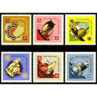 Tem sưu tập Việt Nam MS 221 Hàng mỹ nghệ 1968 ( 6 tem )