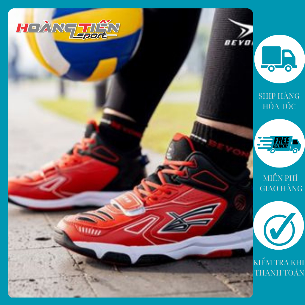 Giày Bóng Chuyền Beyono Thunder – Red Black