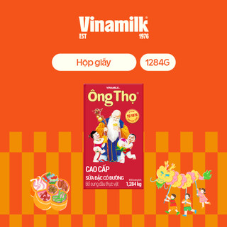 Combo 3 Hộp Sữa đặc có đường Ông Thọ đỏ Hộp giấy 1284g