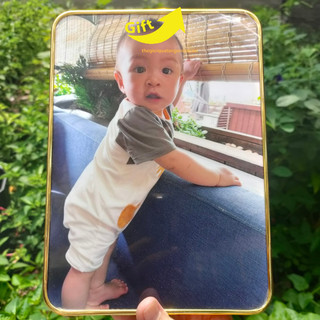 Tranh in theo yêu cầu, để bàn hoặc treo tường khổ nhỏ, chất liệu gỗ in tráng gương, quà tặng ý nghĩa