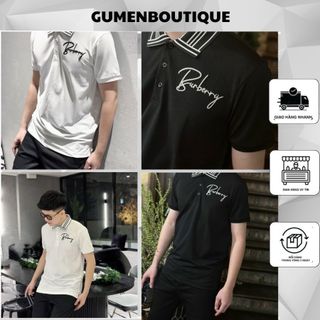  Áo Polo BBR Nam Thêu Logo Chữ Trước Ngực Cực Nét - Áo Polo Nam BBR Thêu Chữ Hàng Cao Cấp 