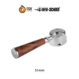 Tay cầm máy pha cà phê không đáy delonghi 51mm có 3 cạnh mhw-3bomber | delonghi portafilter three ears