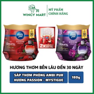 Hộp sáp thơm phòng downy ambi pur passion - mystigue 180g cao cấp hương đam mê, huyền bí - wincy mart