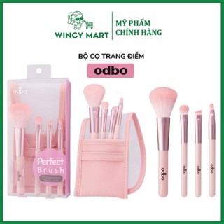   Chính Hãng  Bộ 4 Cây Cọ Trang Điểm Kèm Túi OD838 ODBO Perfect Brush Professional Beauty Tools Thái Lan - Wincy Mart 