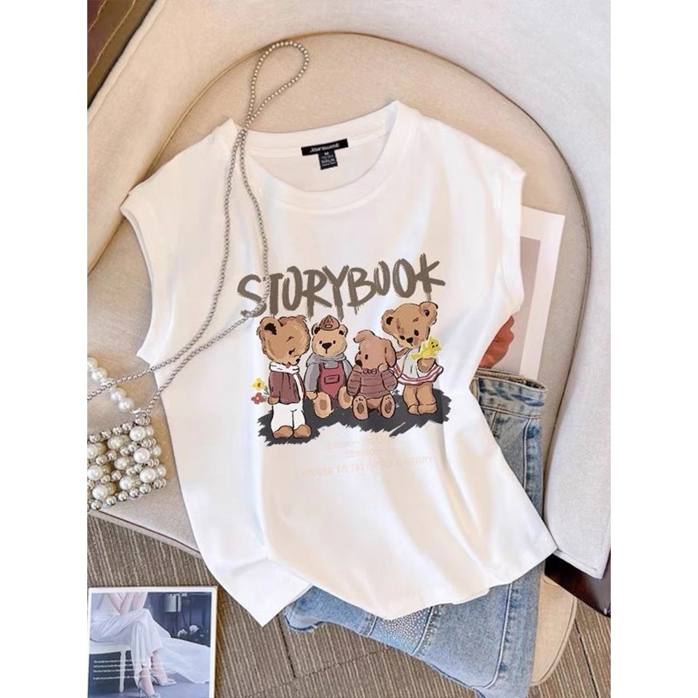 Áo Thun Nữ Sát Nách mùa hè không tay in hình NEONVN - Áo Phông Nữ Tanktop Cotton In Hình Thời Trang