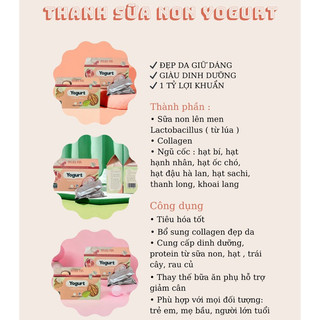 Bánh sữa chua Yogurt (sữa non lên men kết hợp collagen, vitamin C)