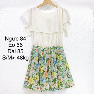 Thanh lý đầm voan hoa, pass đầm ngắn 2hand