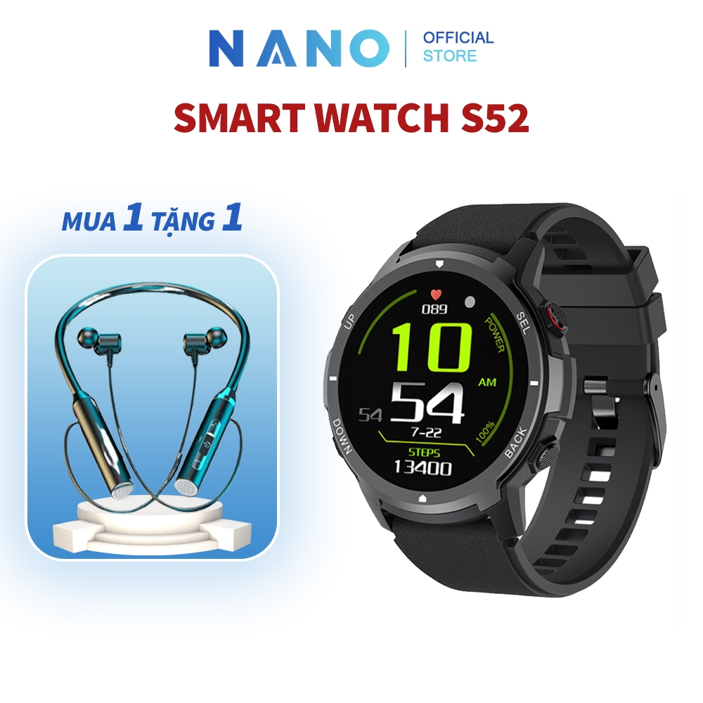 Đồng hồ thông minh G-S52 Pro nghe gọi thông minh, smart watch nghe gọi, đo nhịp tim, phân tích giấc ngủ