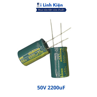 Tụ hoá 50v 2200uf chính hãng jcon ilinhkien