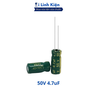 Tụ hóa 50V 4.7uF 5x11mm tần số cao chất lượng tốt ilinhkien