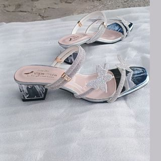 Giày sandal cao gót nữ size nhỏ , cẩm tiên gót 3cm,5cm, 7cm ,9cm quai đính đá