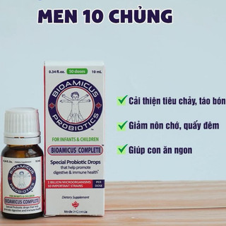 Men vi sinh 10 chủng Bioamicus Completen cho hệ tiêu hoá, Omega-3, Vitamin  [Chính Hãng có tem tích điểm]