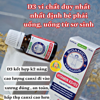 BioAmicus Vitamin D3 K2 MK7 10ml [chính hãng có tem tích điểm]