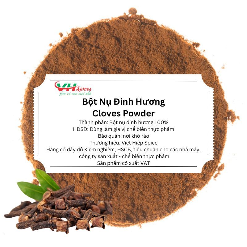 Bột Đinh Hương - Bột Nụ Đinh Hương Nguyên Chất (Clove Powder) Việt Hiệp