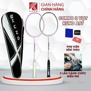 ComBo 2 Cây Vợt Cầu Lông KUNO A97, 4U Công Thủ Toàn Diện 82G Siêu Nhẹ ( 2 Cây )