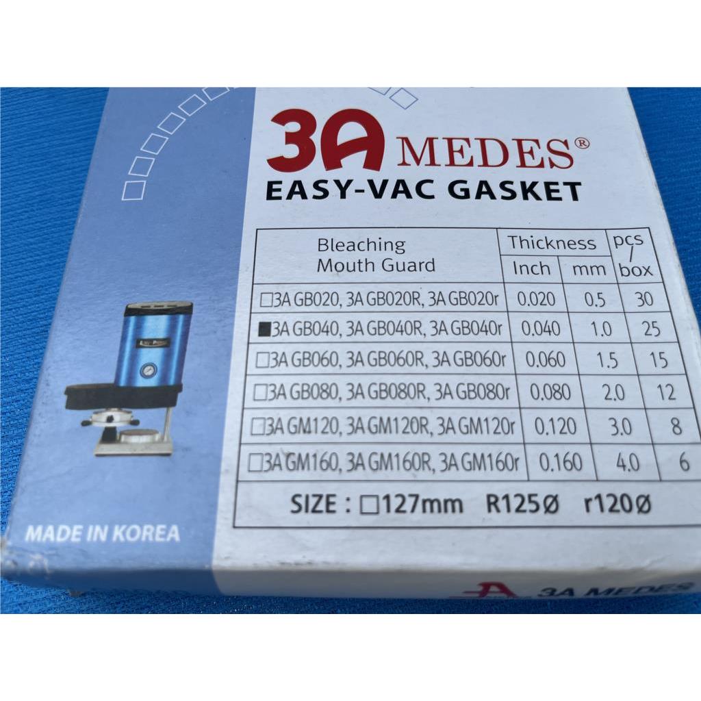 Miếng nhựa ép máng tẩy cứng và mềm dày 1mm 3A MEDES Hàn Quốc (1 Hộp 25 Miếng)