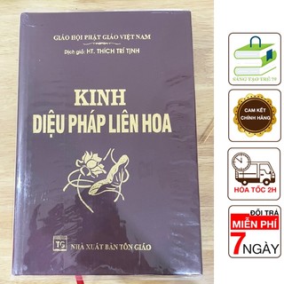 Sách - kinh diệu pháp liên hoa - bìa da