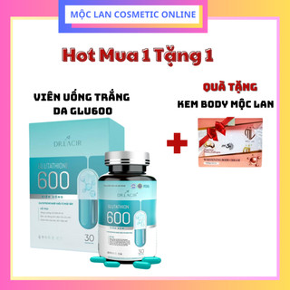 Viên Trắng Da Đẹp Da Glutathione 600 mg + Tặng kem body