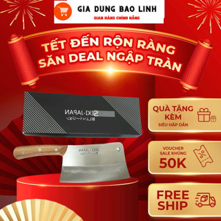 Bộ dao chặt xuong dao thái seki japan 900g - chính hãng