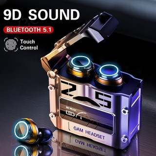 Tai Nghe Bluetooth Gaming Nhét Tai M25 Bản 2024 Có Chống Nước Đèn Led Âm Bass Căng Độ Trễ Cực Thấp