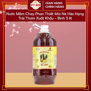 Nước mắm chay phan thiết mũi né hảo hạng trái thơm xuất khẩu chai 5 lít - nước mắm phan thiết mũi né