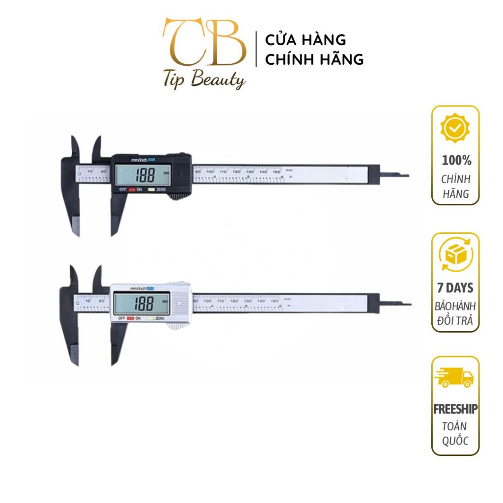 [Thước đo chính xác] Thước kẹp điện tử dải đo 150 mm TKDT150