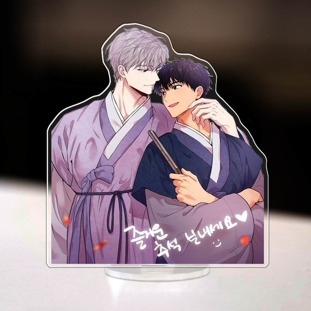 Móc khóa, mô hình standee, Tranh kính Passion Ilay Riegrow Jeong Taeui BL Manhwa Phụ kiện trang trí trưng bày