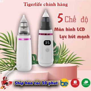 Máy hút mũi Tigerlife cầm tay cao cấp, Màn hình LCD, An toàn không đau tổn thương, 5 chế độ, nhiều đầu hút